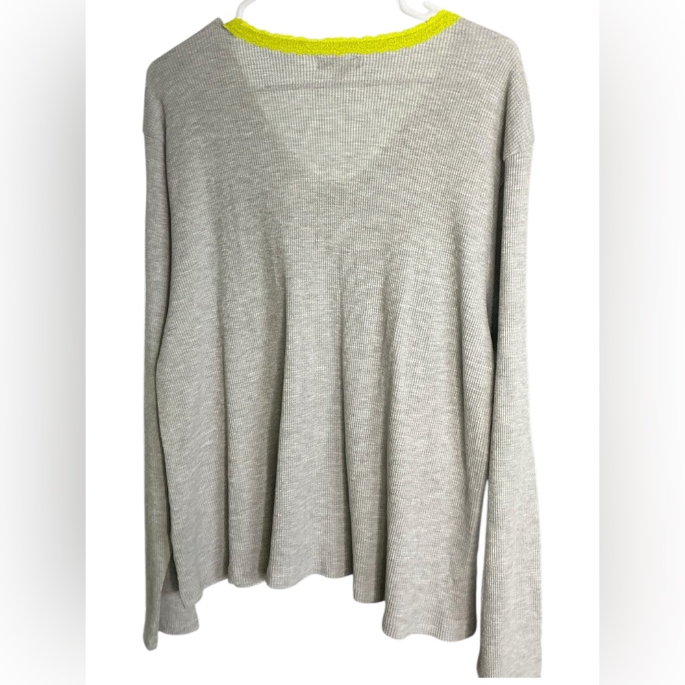Paper Tee Light Gray Ribbed Top - Picture 4 of 8